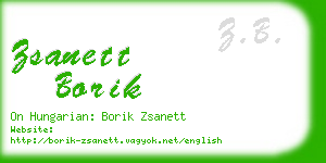 zsanett borik business card